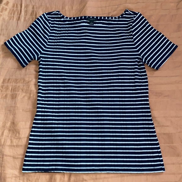 Ann Taylor Navy Stripe - Picture 1 of 6